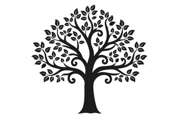 Obraz premium tree silhouette vector