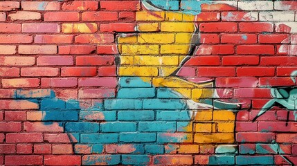 Naklejka premium Graffiti Wall Texture