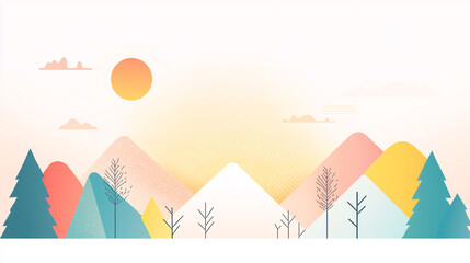 A minimalist vector illustration with bold, impactful typography displaying a motivational quote. The design features a white background complemented by a soft, gradient glow of vibrant colors. Flat