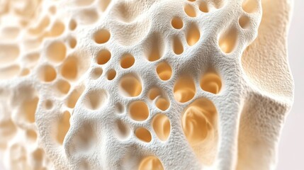 Detailed Texture of Porous White Material