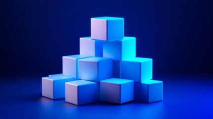 Naklejka premium 3d render of a graph