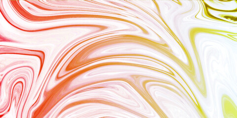 Red and white paint mixing background. Pink Acrylic Pour Color Liquid marble abstract surfaces Design. Abstract background pattern and texture of swirling pink ink.	