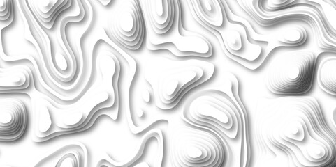 Abstract design with black and white abstract papercut and multi-layer cutout geometric pattern on vector Topographic canyon geometric map relief texture with curved layers beautiful design.	
