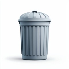 Creative and Stylish Gray Trash Can with Modern Design for Any Home or Office Space