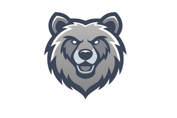 animal head mascot logo design 