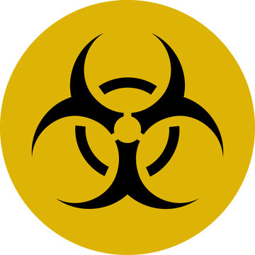 Bio hazard symbol. Quarantine sign. Quarantine zone. Dripping biohazard symbol. Biological hazard warning. Covid. Vector illustration.