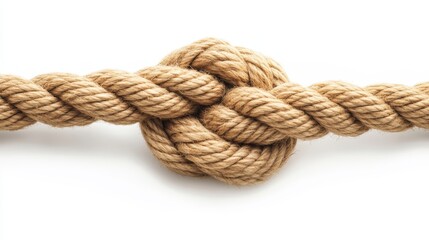 Fototapeta premium A rope with knots tied in it