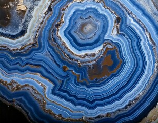 texture of the stone in the section, blue agate