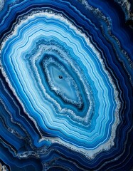 texture of the stone in the section, blue agate