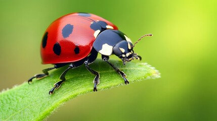 Fototapeta premium ladybird on a leaf