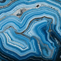 Obraz premium texture of the stone in the section, blue agate