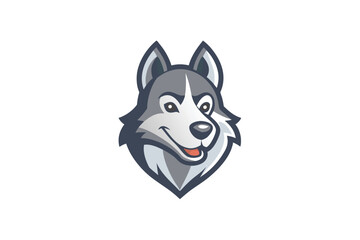 animal head mascot logo design 