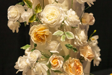 Artistic colorful handmade chocolate cakes. Cakes with a lot of artistic details. Characters on cakes. Realistic handmade cake.