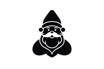 Merry Christmas silhouette element 