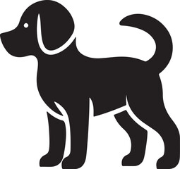 Cute Dog vector with white background