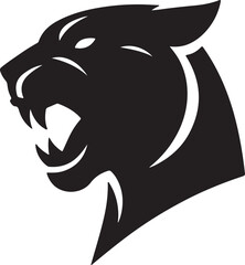 Black Panther vector with white background