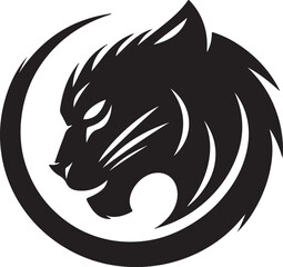 Black Panther vector with white background