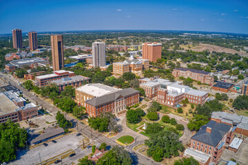 Aerial View of a Large College for Women in Denton, Texas