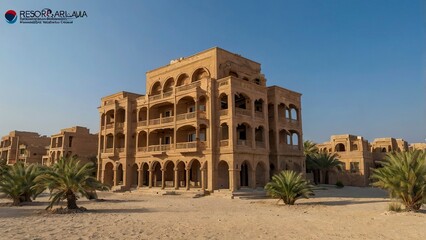 Swimming pool on Cyprus island at sunset - travel background