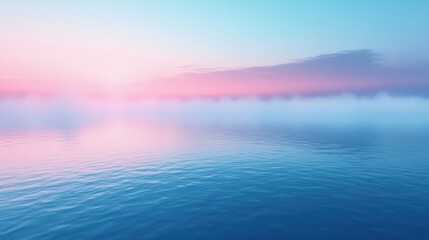 Fototapeta premium Serene Sunrise Over Tranquil Waters