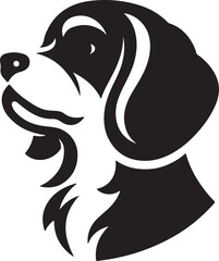 Cute Dog vector with white background