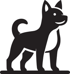 Cute Dog vector with white background