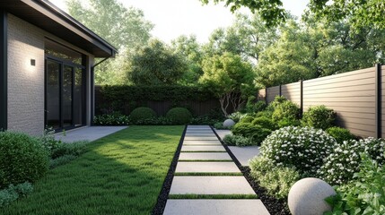 Fototapeta premium path in garden
