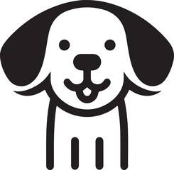 Cute Dog vector with white background
