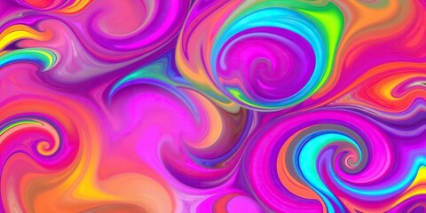 Obraz premium Colorful abstract background with swirling shapes and vibrant colors, backdrop, colorful