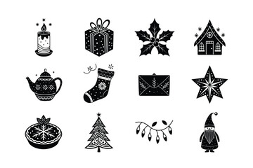 Christmas icons bundle 
