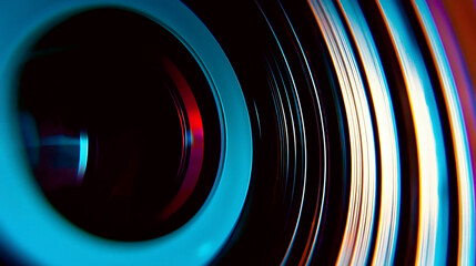 X-Ray Imaging Lens Close-Up Lab Environment Scientific Photography Vibrant Colors Macro Perspective Technology Insights