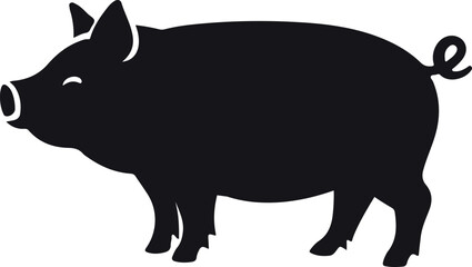 illustration of a pig