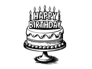  cake with burning candle birthday cake