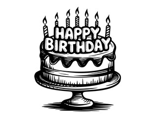 cake with burning candle birthday cake