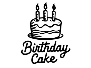  cake with burning candle birthday cake