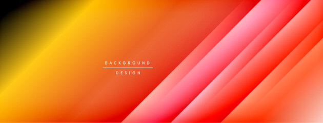 Colorful gradient with lines made of shadow and light. Creative background