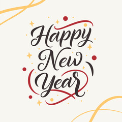 Happy New Year Calligraphy: Elegant and Artistic Lettering for Festive Celebrations