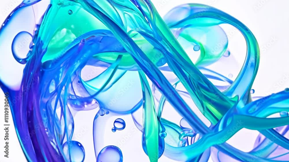 Poster ink or paint drop dissolving in water like a cloud. abstract paint swirls in motion on white backgro