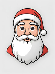 portrait of a Santa Claus in santa hat