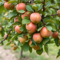 Ripe Apples on a Tree