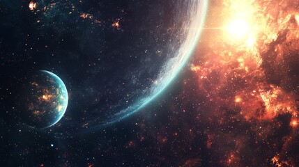 Obraz premium Celestial Bodies Planets