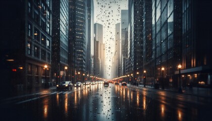 Obraz premium view of downtown city