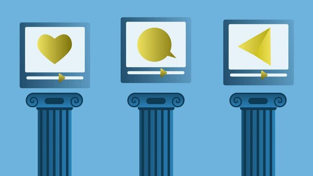 2D animation concept for pillar content for social media
