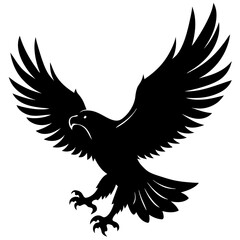 Obraz premium eagle with wings isolated on transferred background, cut out