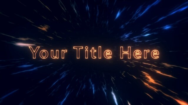 Epic Teleport Tunnel Title Intro