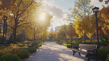 Obraz premium Autumn Park.