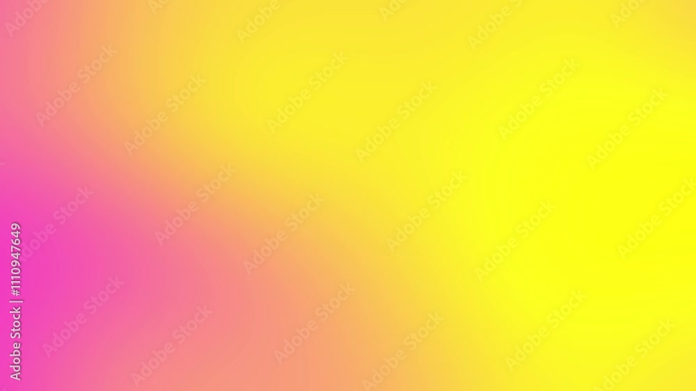 Wall mural vibrant pink to yellow gradient animation. abstract motion graphic of smooth pink-yellow gradient. s