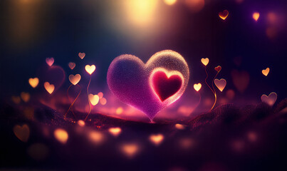 heart shaped bokeh