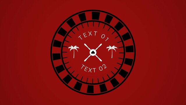 Casino Rotating Roulette Title Intro