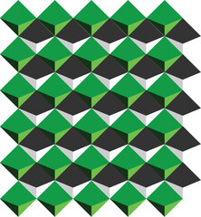 green and white pattern